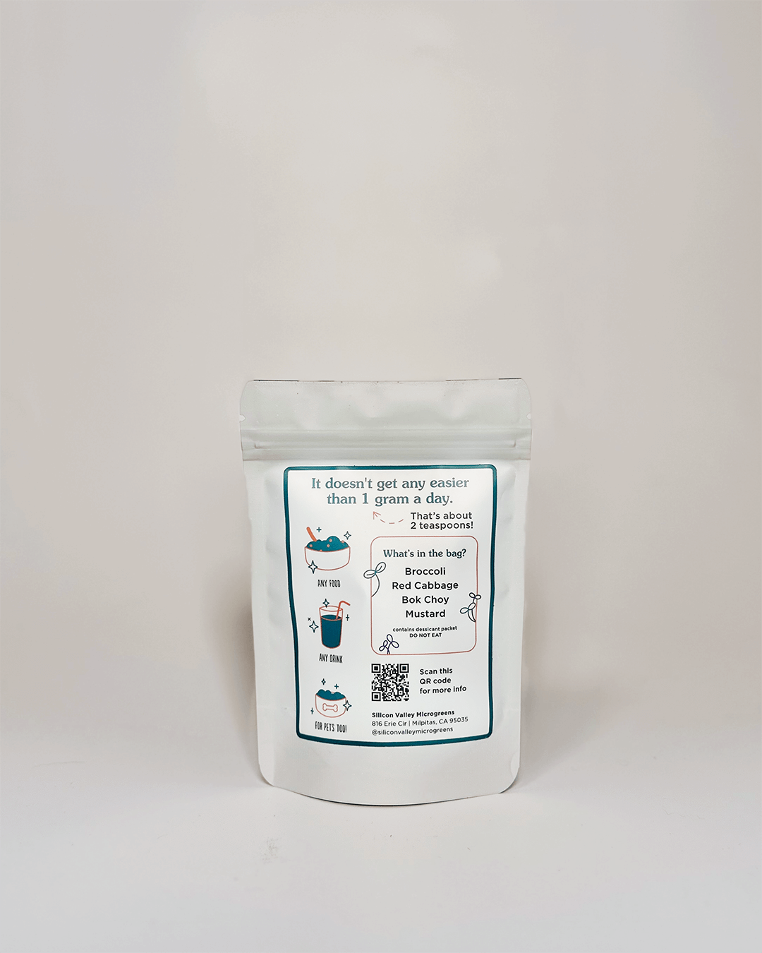 Freeze-Dried Microgreen Powder, 15 Servings